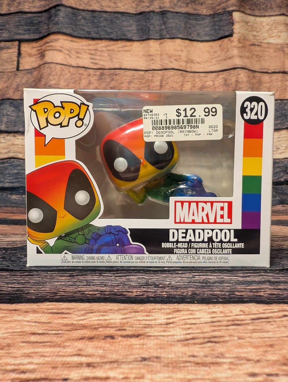 Funko Pop Marvel Deadpool Rainbow #320 Vinyl Figure